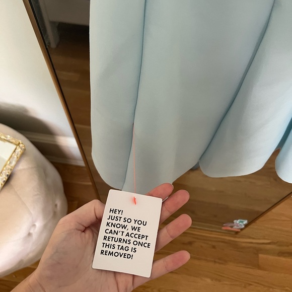 ASOS DESIGN puff sleeve cut out channelled aline mini dress in mint - Picture 5 of 6